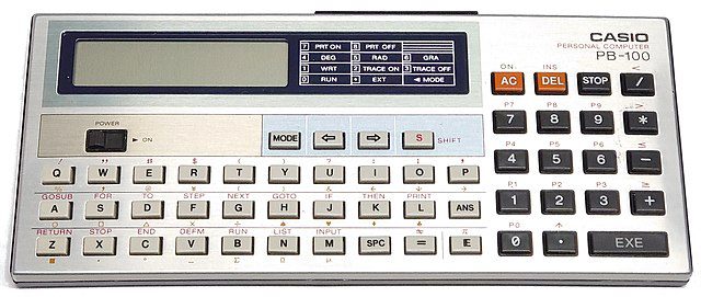 PC-GR TECH HISTORY Casio PB 100