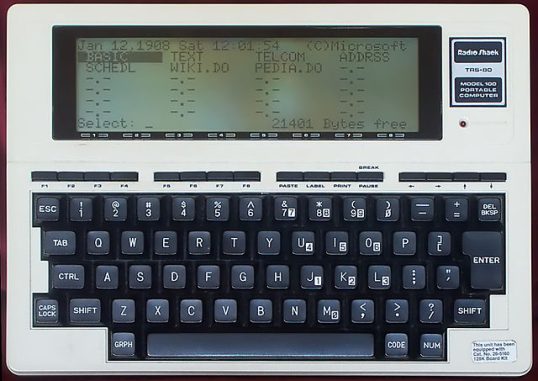 PC-GR TECH HISTORY Kyocera TRS 80 Model 100