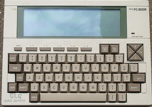 PC-GR TECH HISTORY Nec PC 8201A